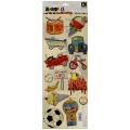Danny O Ice Cream and Toys Embossed Stickers