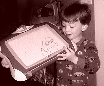 Danny's First Drawing 1966
