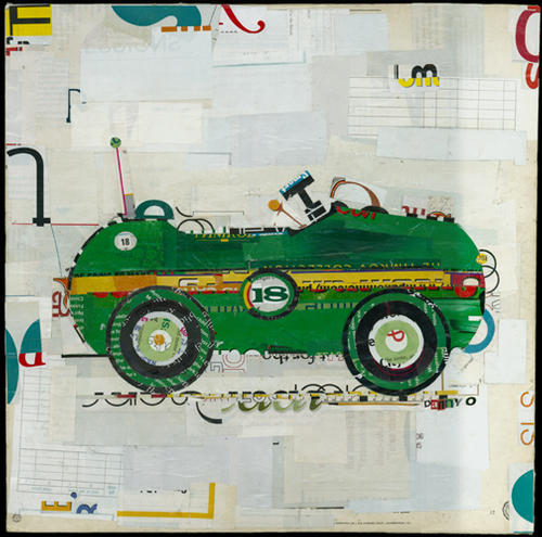 Green Racer Giclee